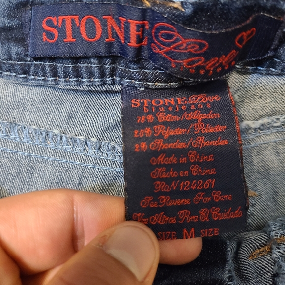 Stone Love blue straight legged jeans - Picture 7 of 8